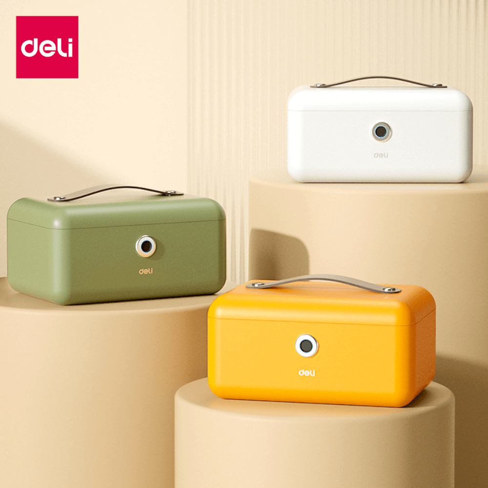กล่องเซฟเก็บเครื่องประดับ DELI AE200-WH-01 สีขาว_1